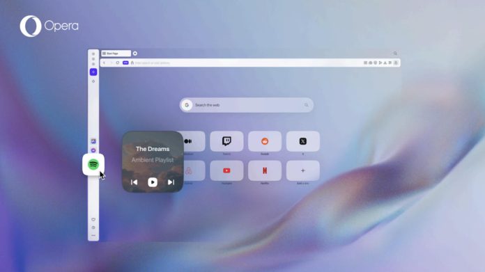 Το Spotify το προεπιλεγμένο πρόγραμμα στο Opera One