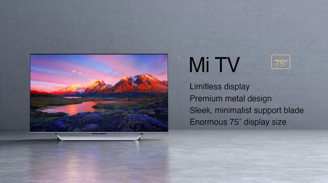 The Xiaomi Mi TV Q1 75