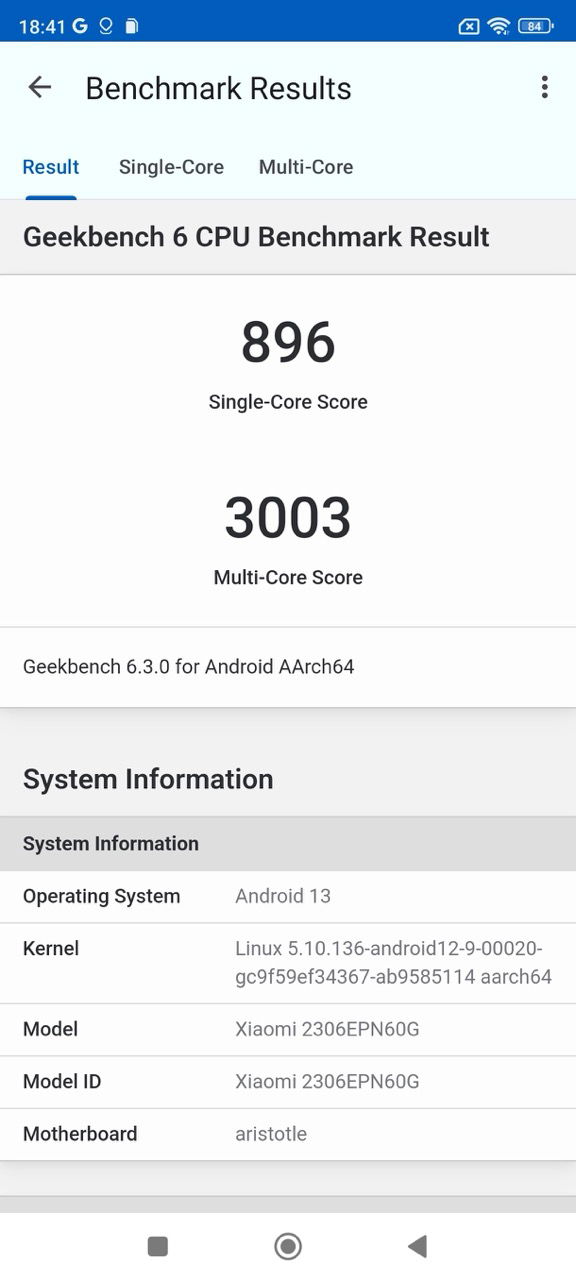 Xiaomi 13T Pro benchmark