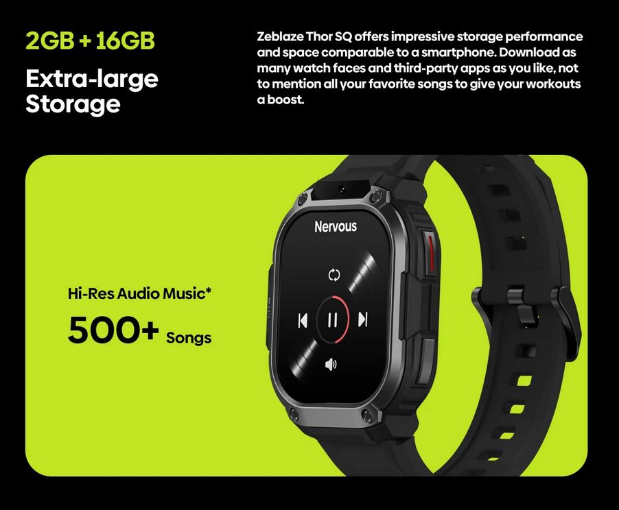 Zeblaze Thor SQ: Full Android Smartwatch με 4G, AMOLED 2.1