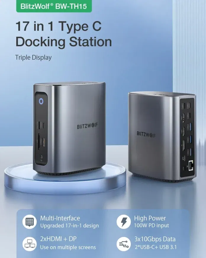 BlitzWolf BW-TH15: Το νέο Type-C Docking Station με πληθώρα θυρών