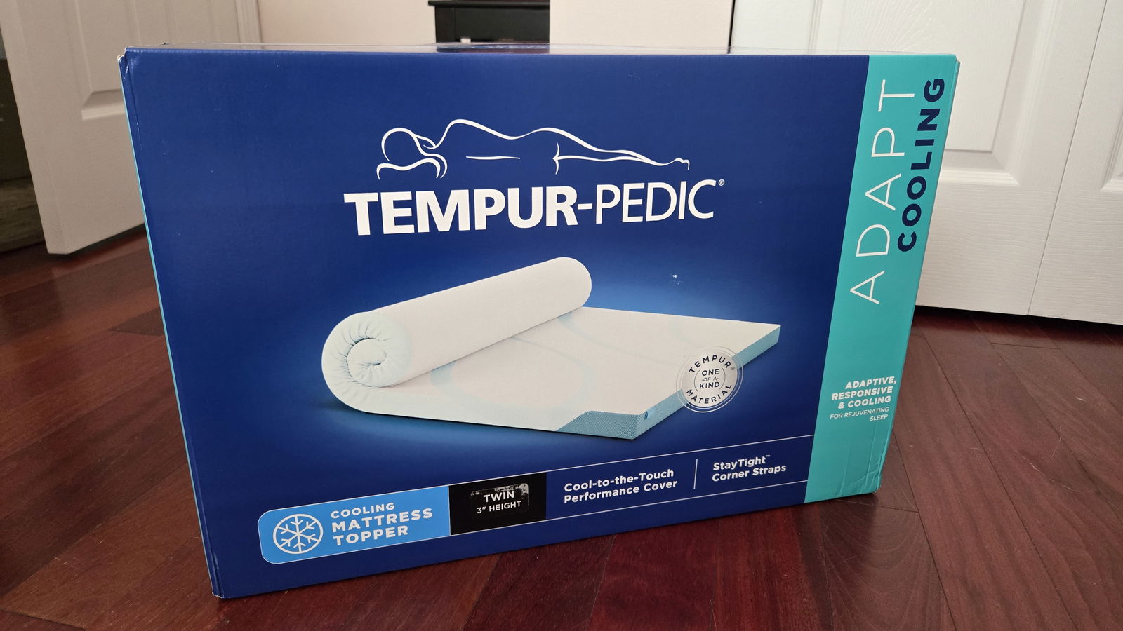 The setup process for the Tempur-Pedic Tempur-Adapt + Cooling Mattress Topper review, from start to finish