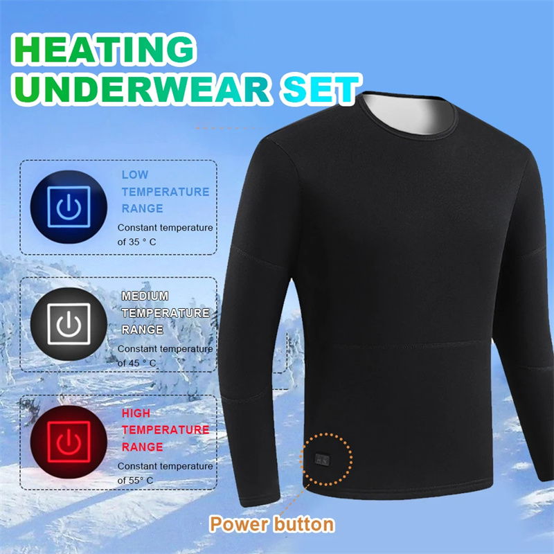 TENGOO HD-30 Heating Underwear Pant Set temperatures