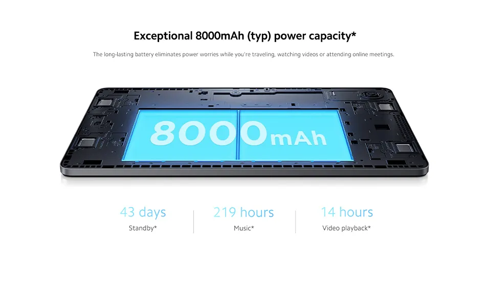 Xiaomi Redmi Pad SE battery