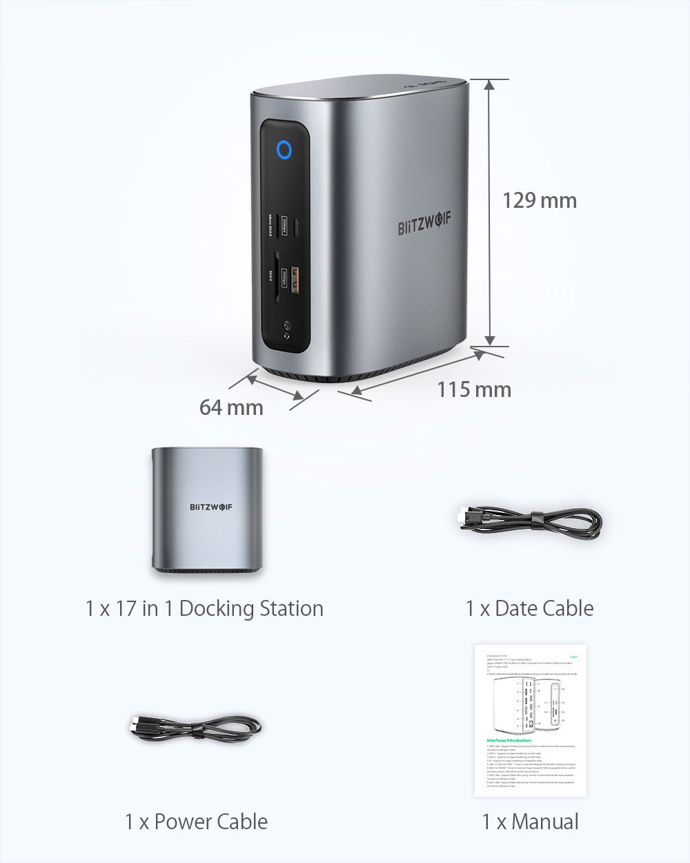 BlitzWolf BW-TH15: Το νέο Type-C Docking Station με πληθώρα θυρών